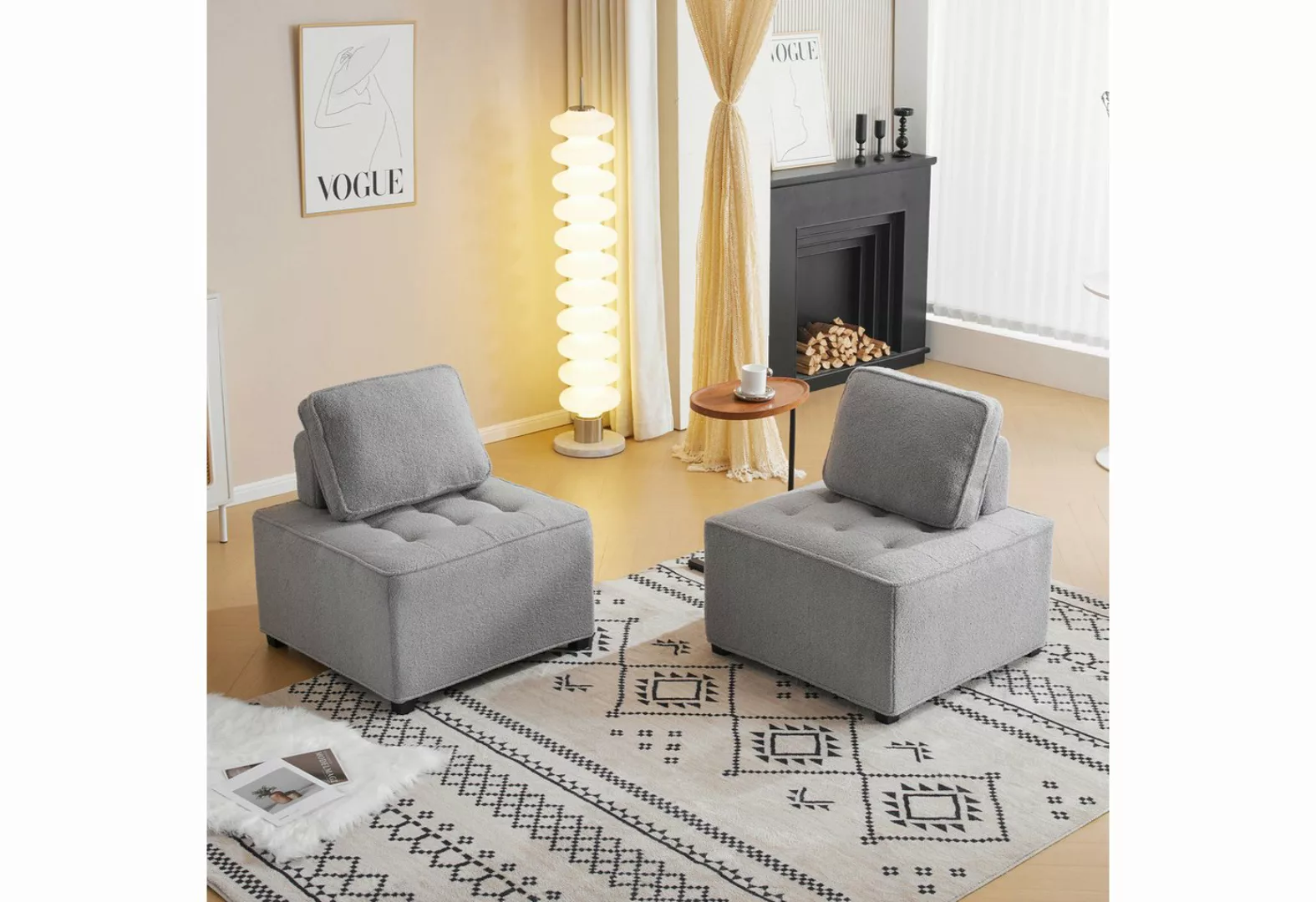 KoDise Ecksofa Spleißsofa Sitzgruppe Modulares Sofa Kombisofa aus Teddysotf günstig online kaufen