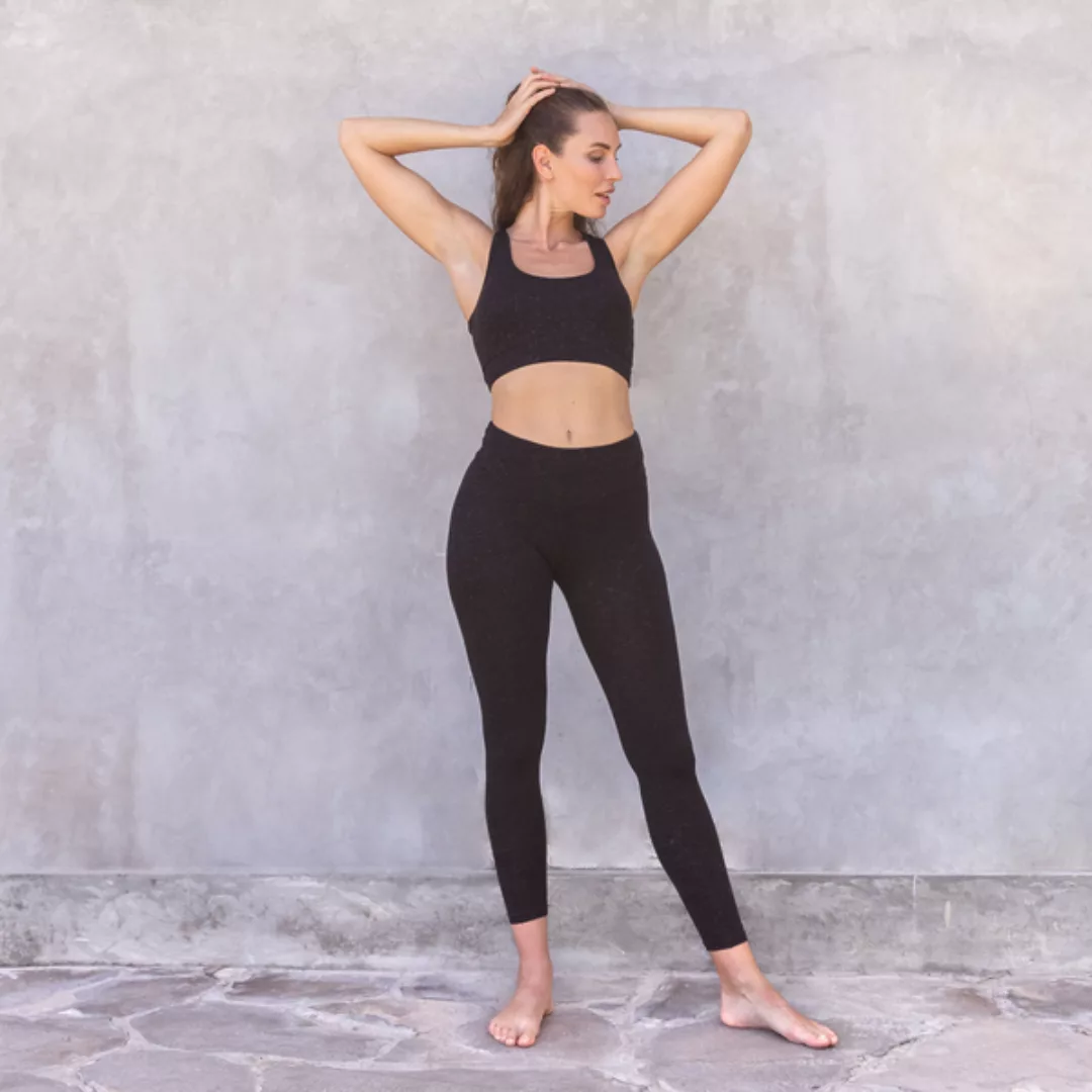 London Lurex - Damen - High Waist Leggings Für Yoga Und Freizeit Aus Biobau günstig online kaufen