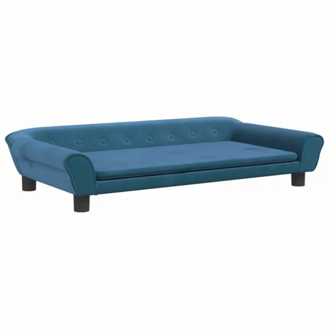 vidaXL Kindersofa Kindersofa Blau 100x50x26 cm Samt Kindercouch Kindermöbel günstig online kaufen