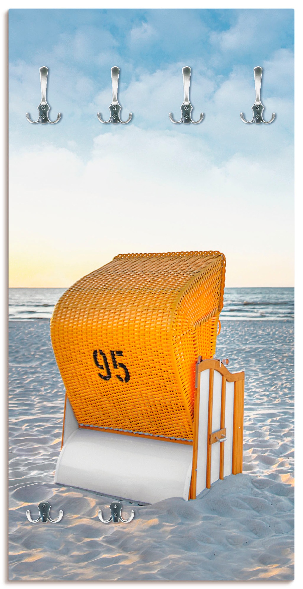 Artland Garderobenleiste "Ostsee7 - Strandkorb", teilmontiert günstig online kaufen