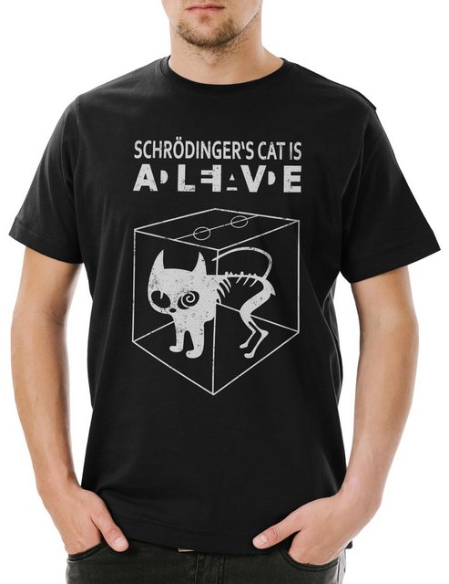 Urban Backwoods Print-Shirt Schrödinger's Cat Is Alive Dead II Herren T-Shi günstig online kaufen