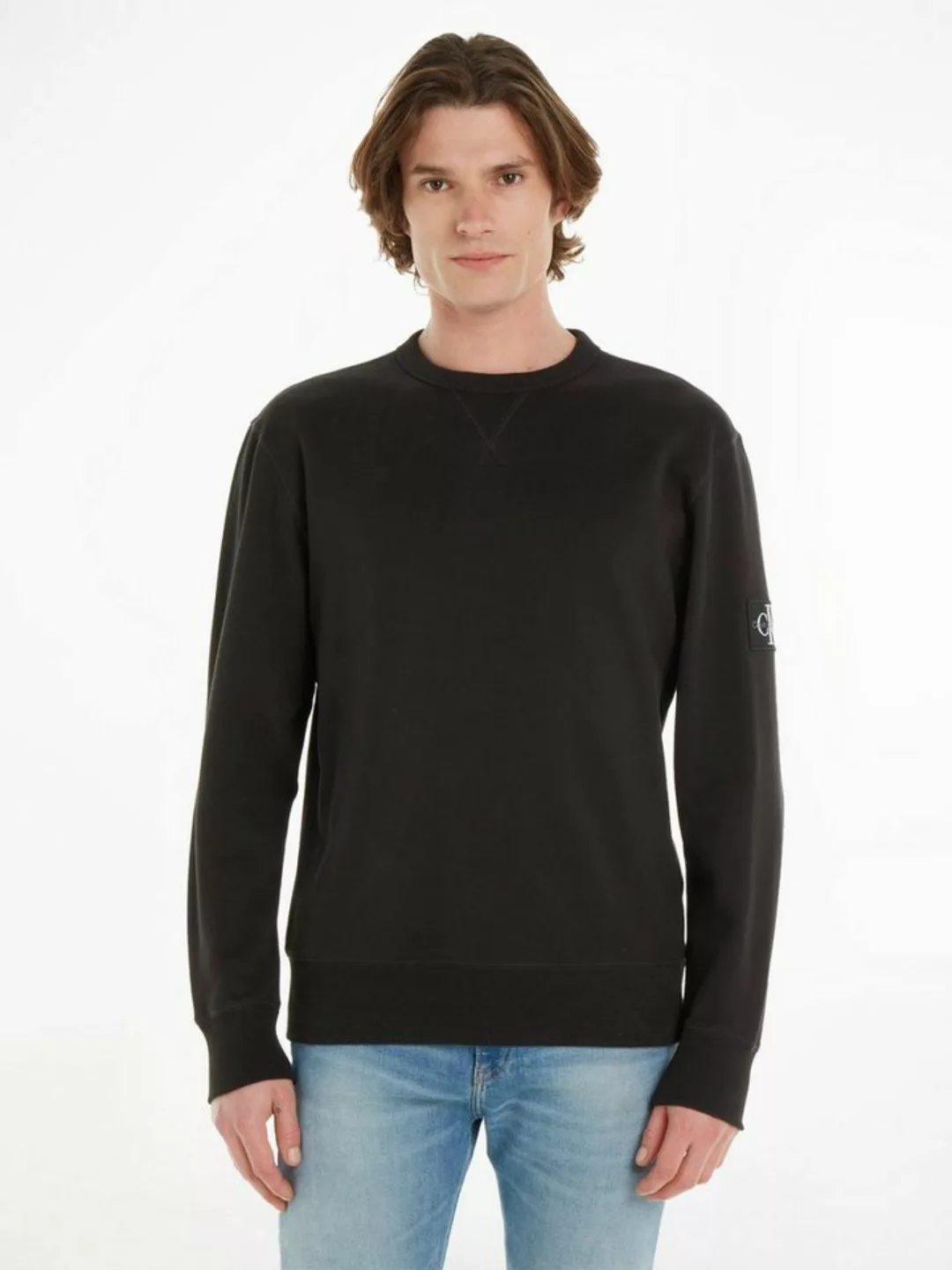 Calvin Klein Jeans Sweatshirt BADGE CREW NECK mit Logopatch günstig online kaufen