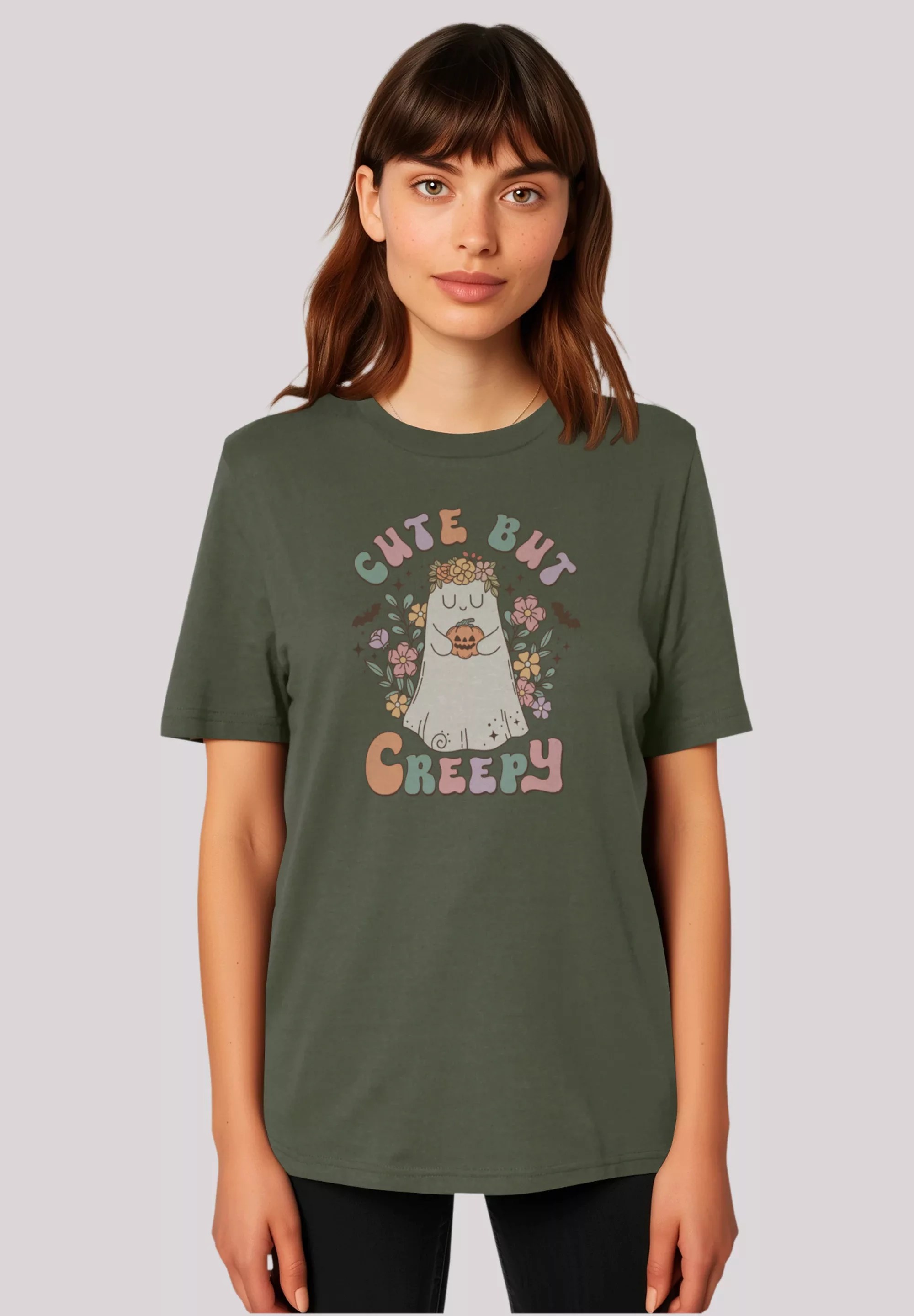 F4NT4STIC T-Shirt "Retro Halloween Cute But Creepy", Premium Qualität, Hall günstig online kaufen