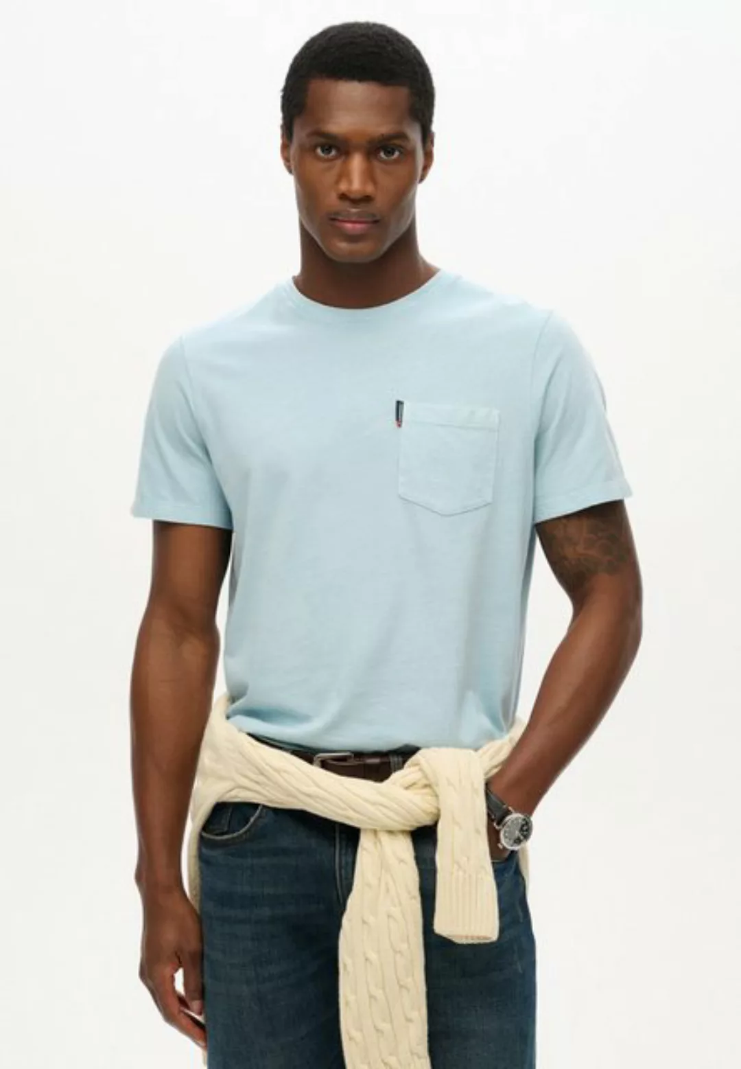 Superdry Rundhalsshirt CLASSIC ESSENTIAL POCKET TEE günstig online kaufen