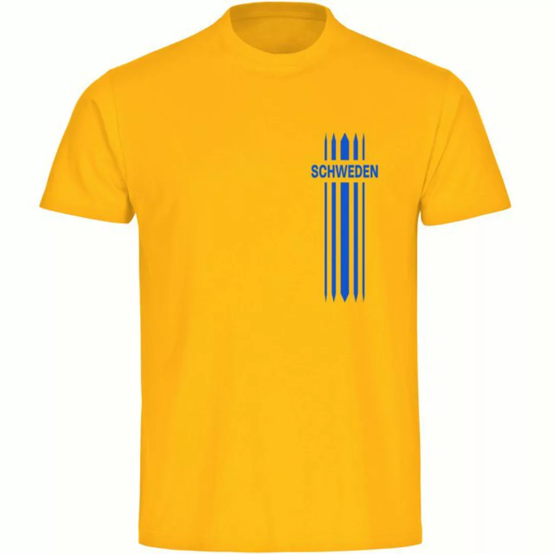 multifanshop T-Shirt Herren Schweden - Streifen - Männer günstig online kaufen