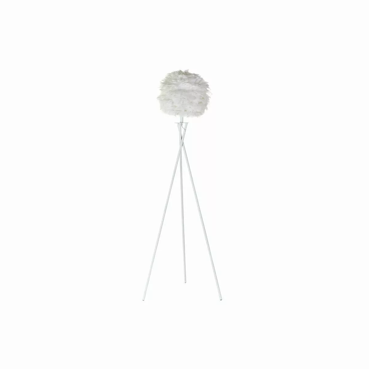 Stehlampe Dkd Home Decor Metall Weiß Feder (40 X 40 X 150 Cm) günstig online kaufen