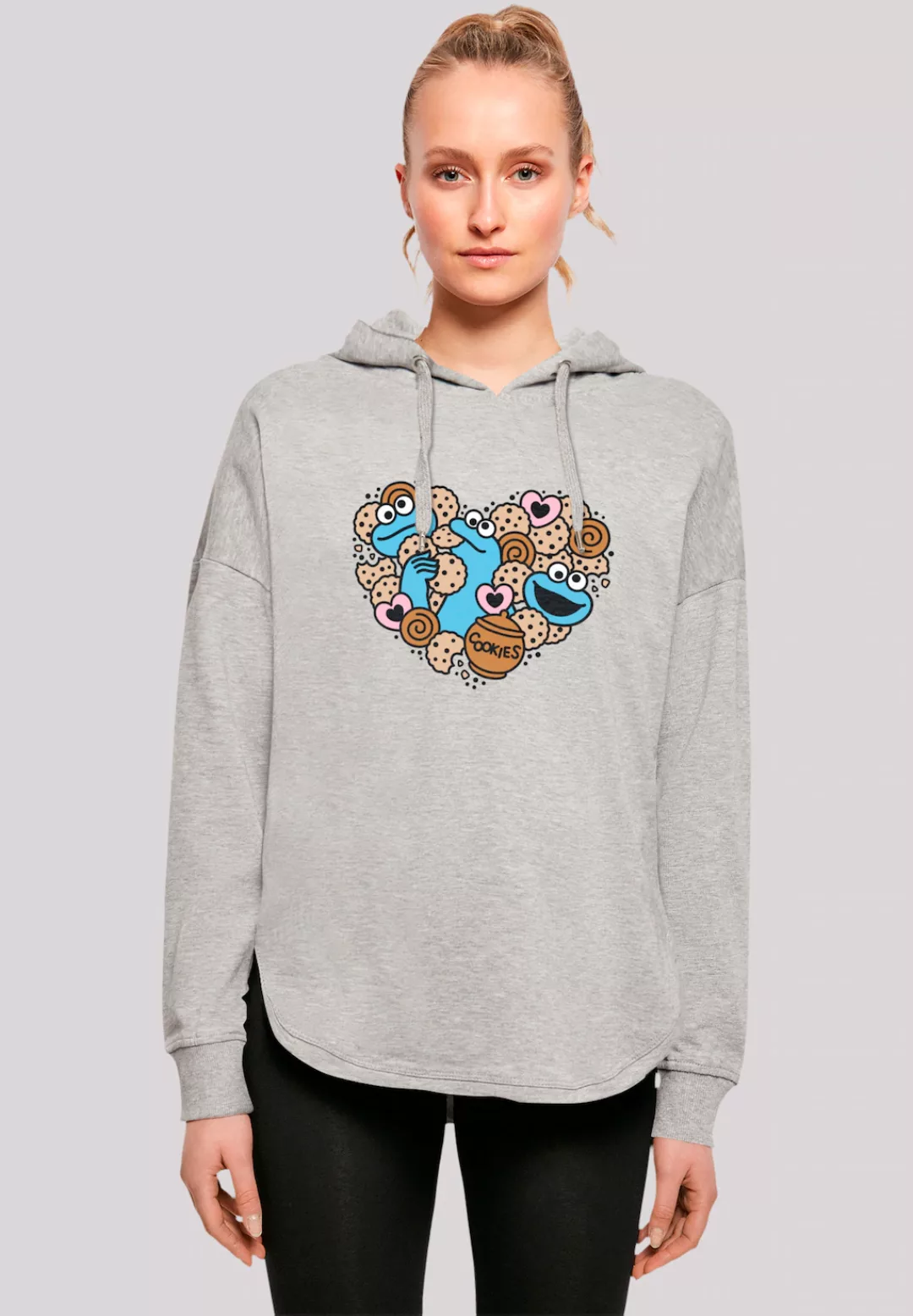 F4NT4STIC Kapuzenpullover "Sesamstraße Cookies from the heart", Premium Qua günstig online kaufen