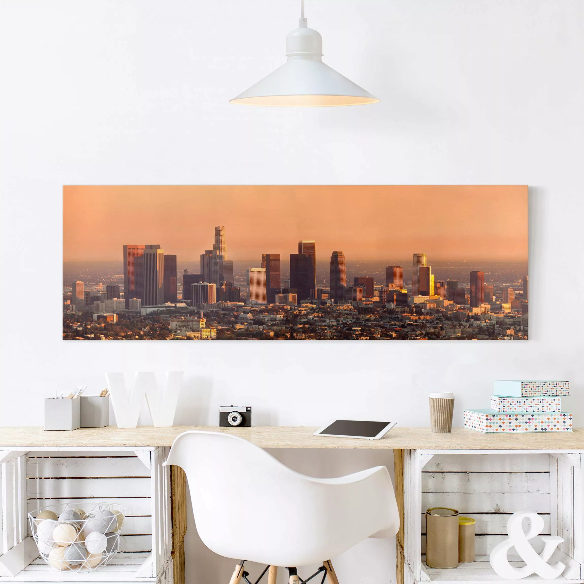 Leinwandbild Architektur & Skyline - Panorama Skyline of Los Angeles günstig online kaufen