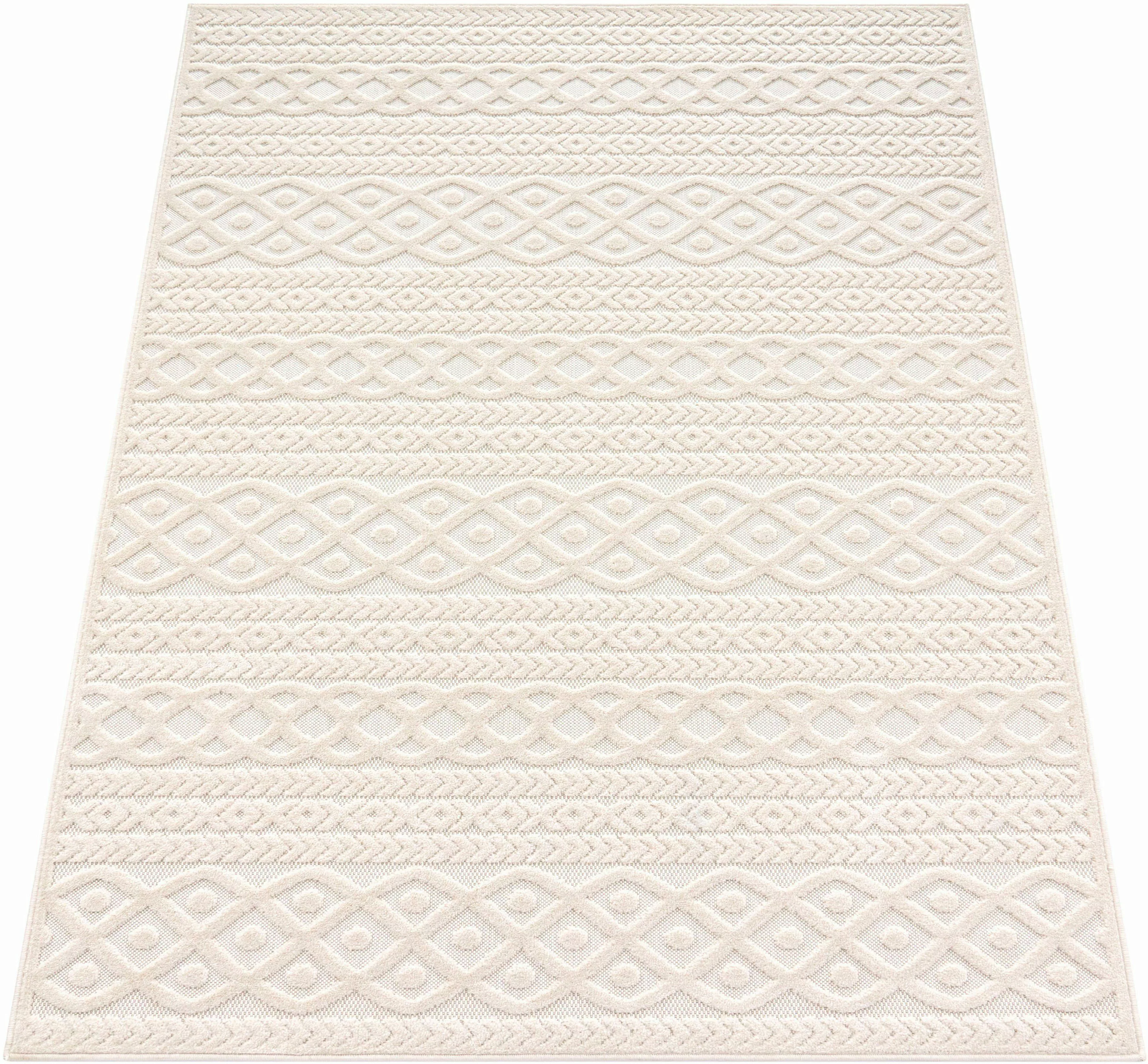 Paco Home Teppich »Cotton 231«, rechteckig, 10 mm Höhe, Uni-Farben, Hoch-Ti günstig online kaufen