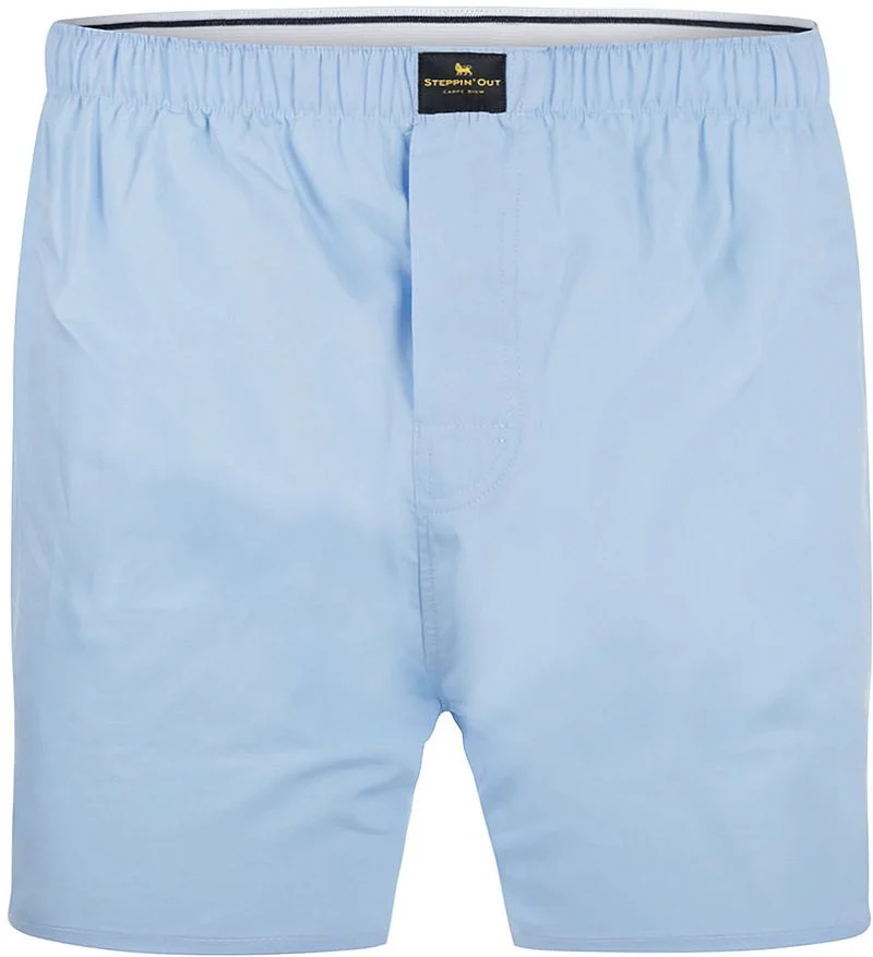 Steppin' Out Boxershorts Popeline Blau - Größe XL günstig online kaufen