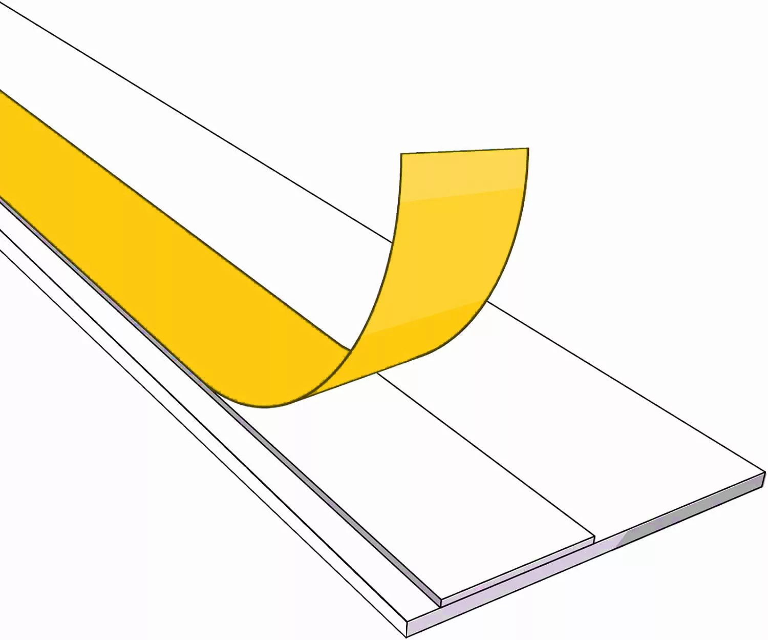 Nobily Fensterleiste PVC-Flachleiste, 40mm ohne Lippe,selbstklebend,Zierlei günstig online kaufen