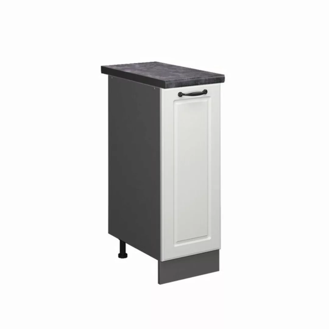 Vicco Apothekerschrank R-Line, Weiß Landhaus/Anthrazit, 30 cm, AP Anthrazit günstig online kaufen