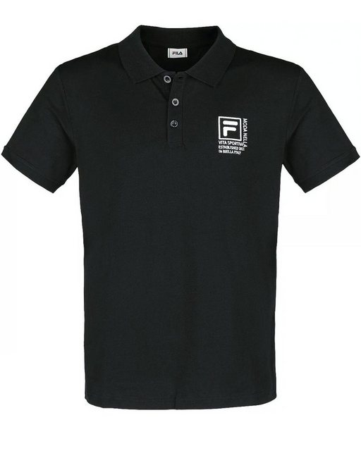 Fila Poloshirt Kurzarm Logo Shirt - RIGG Schwarz günstig online kaufen