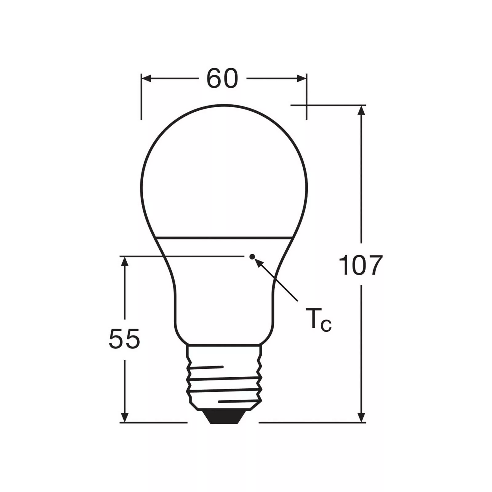 OSRAM LED-Leuchtmittel Birne opal E27 8W 827 6er-Pack günstig online kaufen