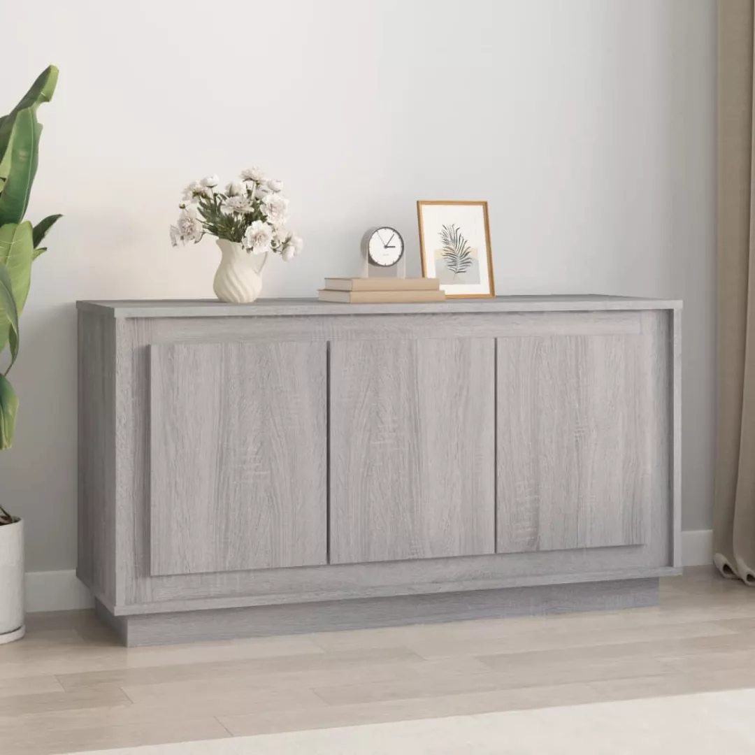 Vidaxl Sideboard Grau Sonoma 102x35x55 Cm Holzwerkstoff günstig online kaufen