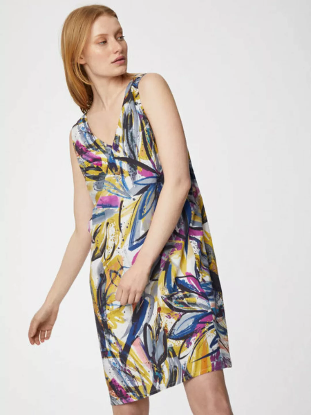 Tencel Print Midi Kleid - Floreale Dress günstig online kaufen