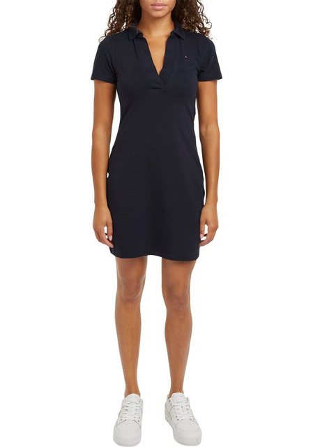 Tommy Hilfiger Polokleid "SLIM OPEN NK POLO DRESS SS", mit gestickter Tommy günstig online kaufen