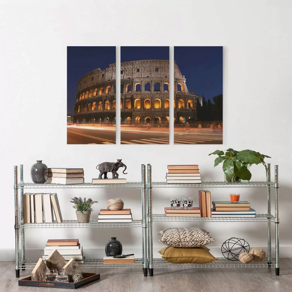 3-teiliges Leinwandbild Architektur & Skyline - Querformat Colosseum in Rom günstig online kaufen