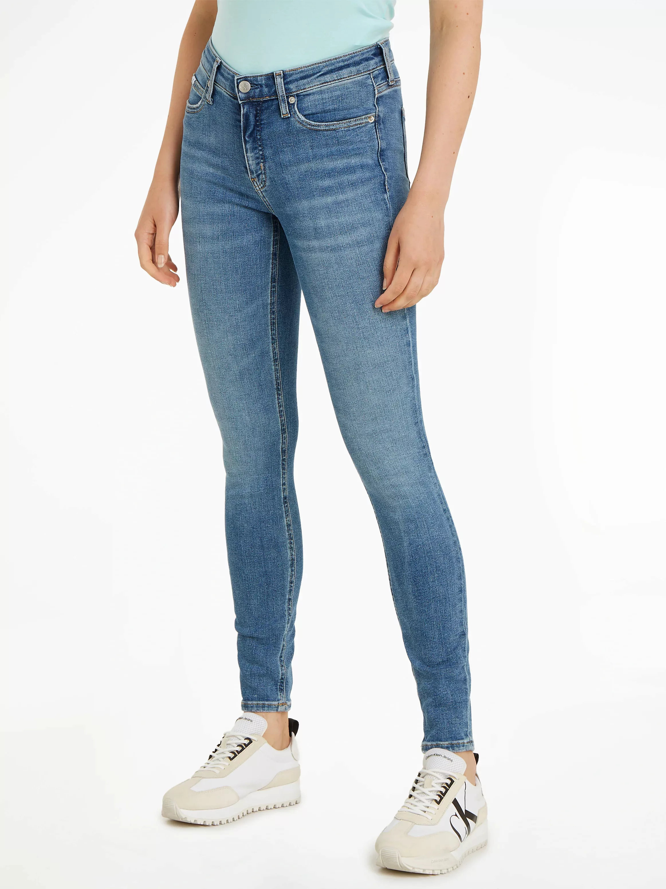 Calvin Klein Jeans Skinny-fit-Jeans "MID RISE SKINNY" günstig online kaufen