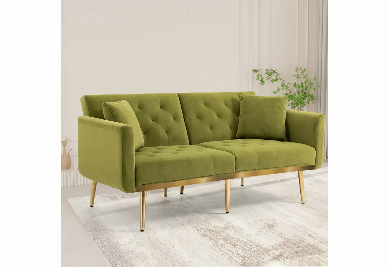 OKWISH Sofa Schlafsofa, Akzentsofa, Loveseat-Sofa mit Metallfüßen, Elegante günstig online kaufen