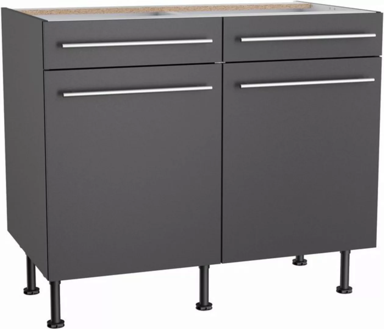 OPTIFIT Unterschrank Bern2 Breite 100 cm, 2 Türen, 2 Schubkästen, 1 Einlege günstig online kaufen