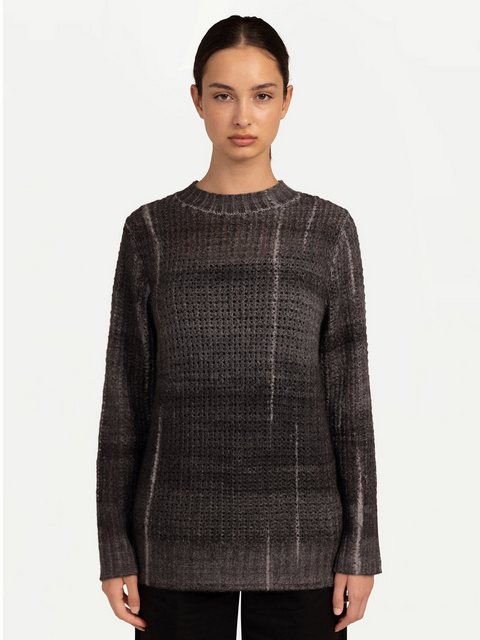 GOBI Cashmere Rundhalspullover Bedruckter Kaschmirpullover mit Rundhalsauss günstig online kaufen