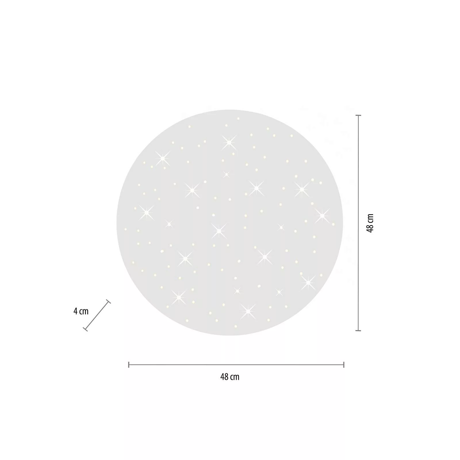 LED-Deckenleuchte Sparkle CCT dim weiß Ø 48cm günstig online kaufen