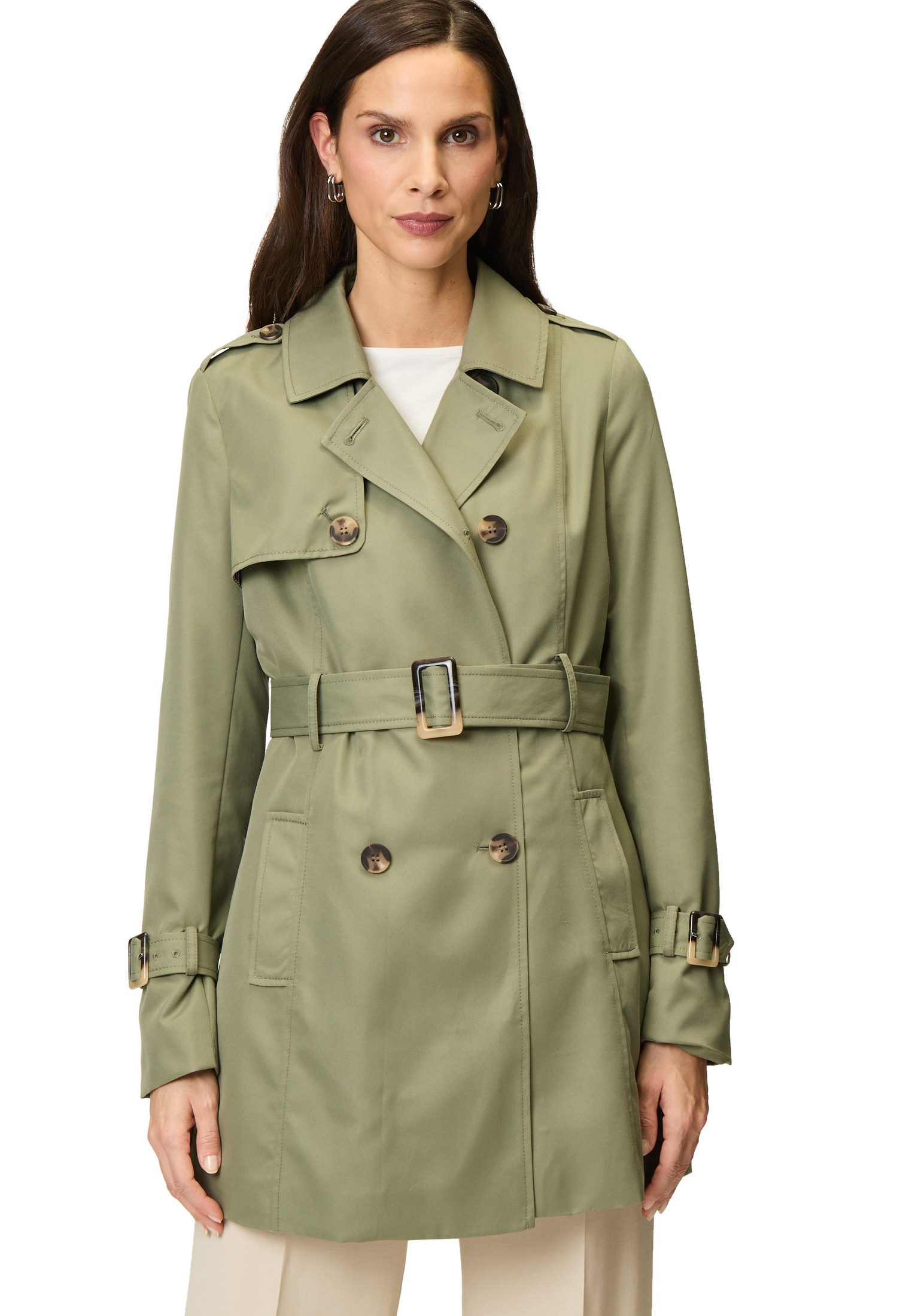 Zero Trenchcoat "zero Damen Trenchcoat mit Bindegürtel" günstig online kaufen