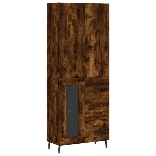 Nettlife Mehrzweckschrank Highboard Weiß 69,5x34x180 cm Holzwerkstoff für W günstig online kaufen