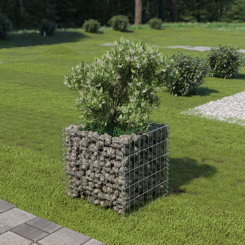 vidaXL Hochbeet, Gabionen-Hochbeet Verzinkter Stahl 50×50×50 günstig online kaufen