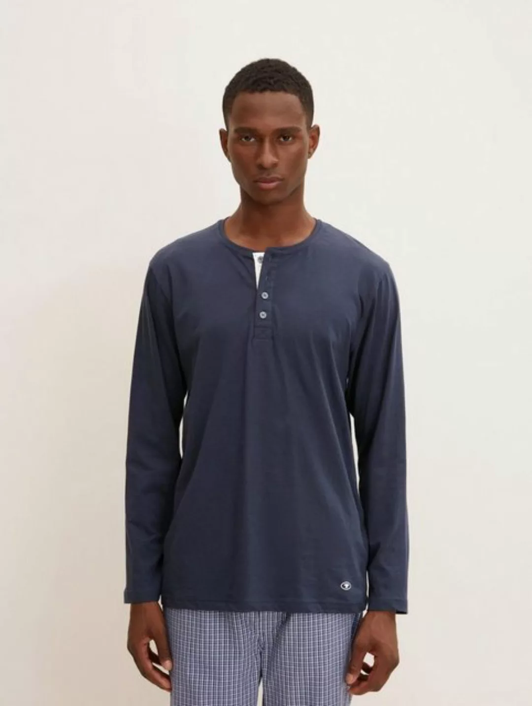 TOM TAILOR Pyjamaoberteil Pyjama Langarmshirt günstig online kaufen