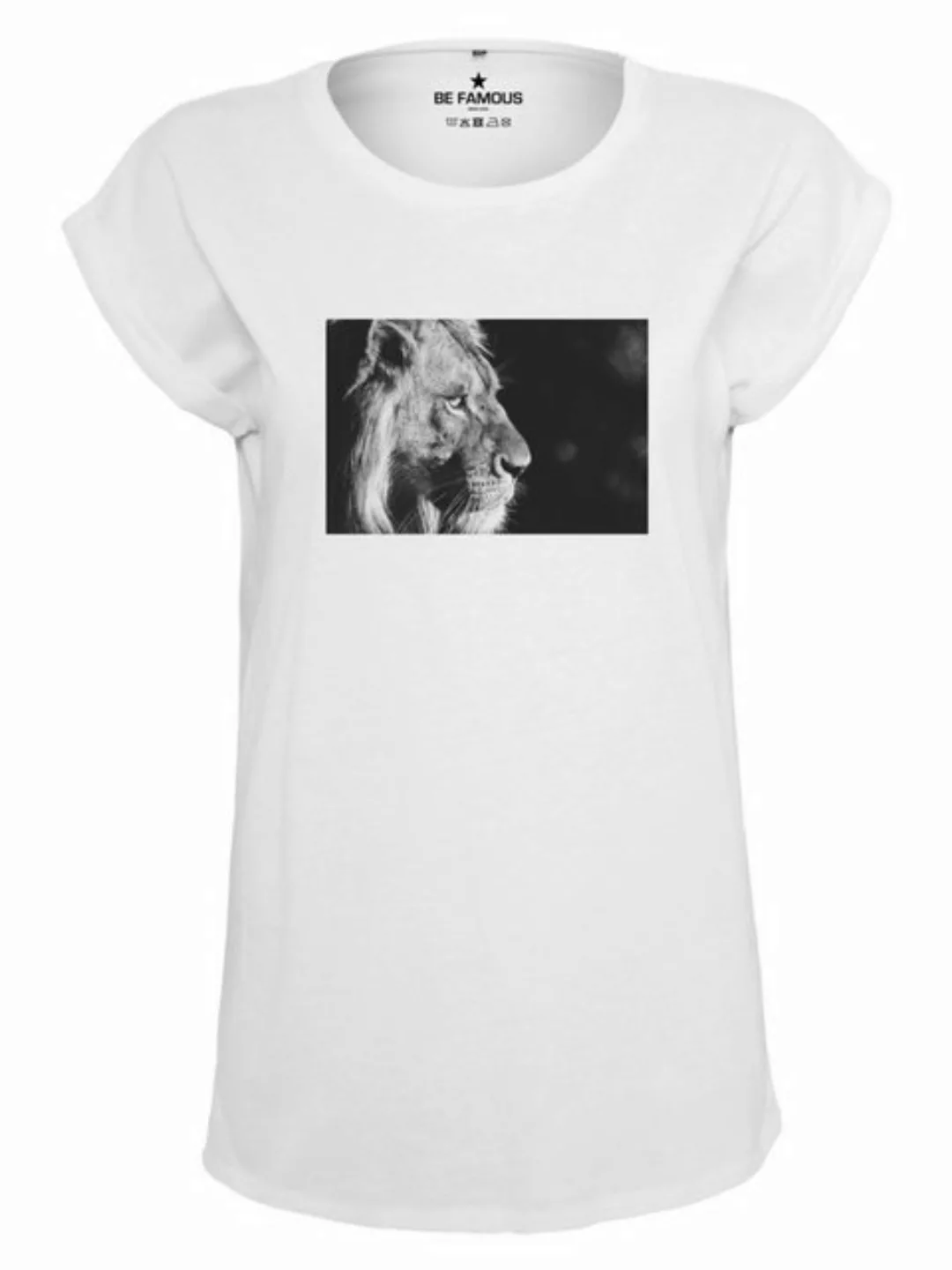 Be Famous Print-Shirt Classic Roll Up Lionpho (1-tlg) günstig online kaufen