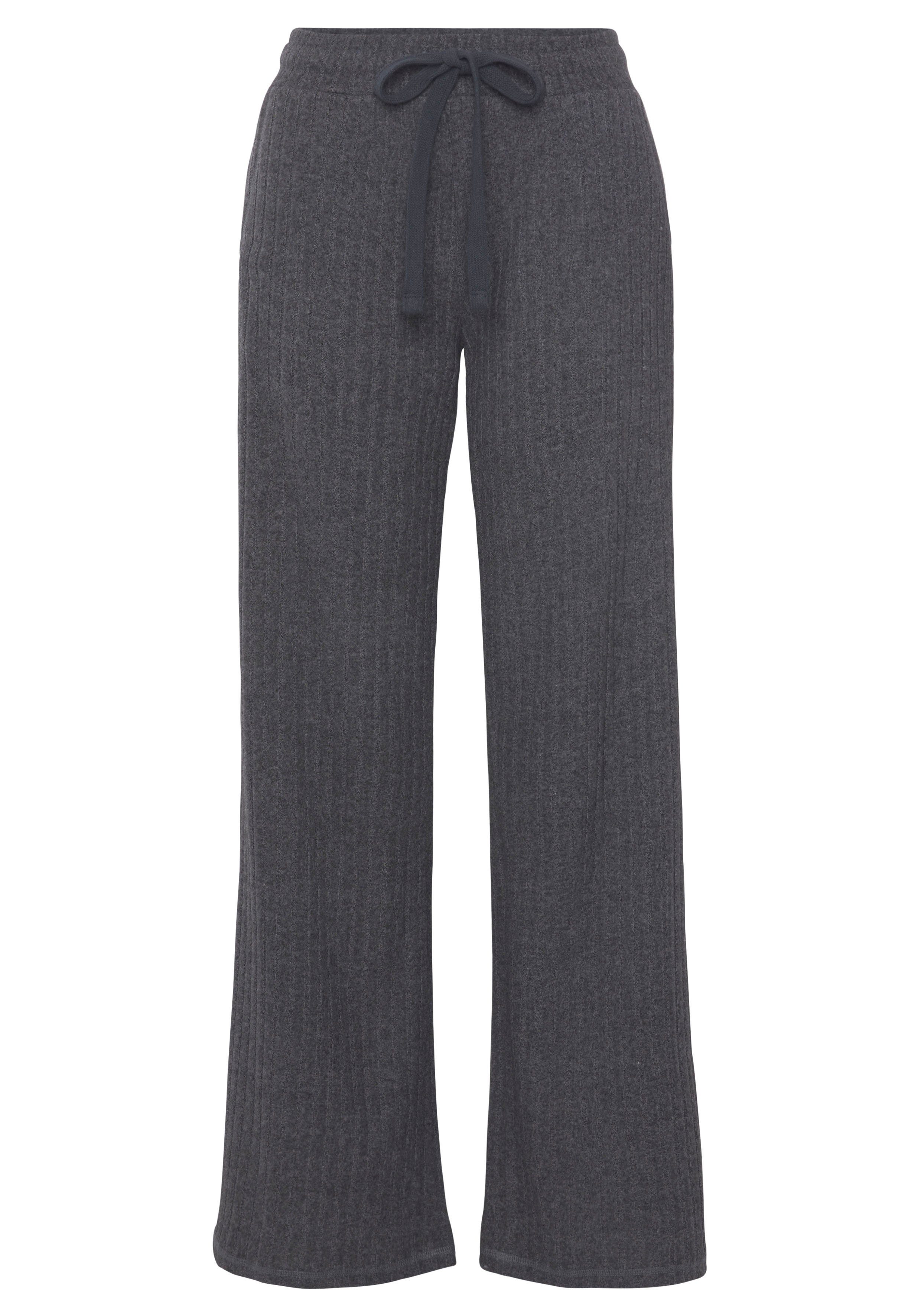 LASCANA Homewearhose -Lounge-/Strickhose mit weitem Bein günstig online kaufen