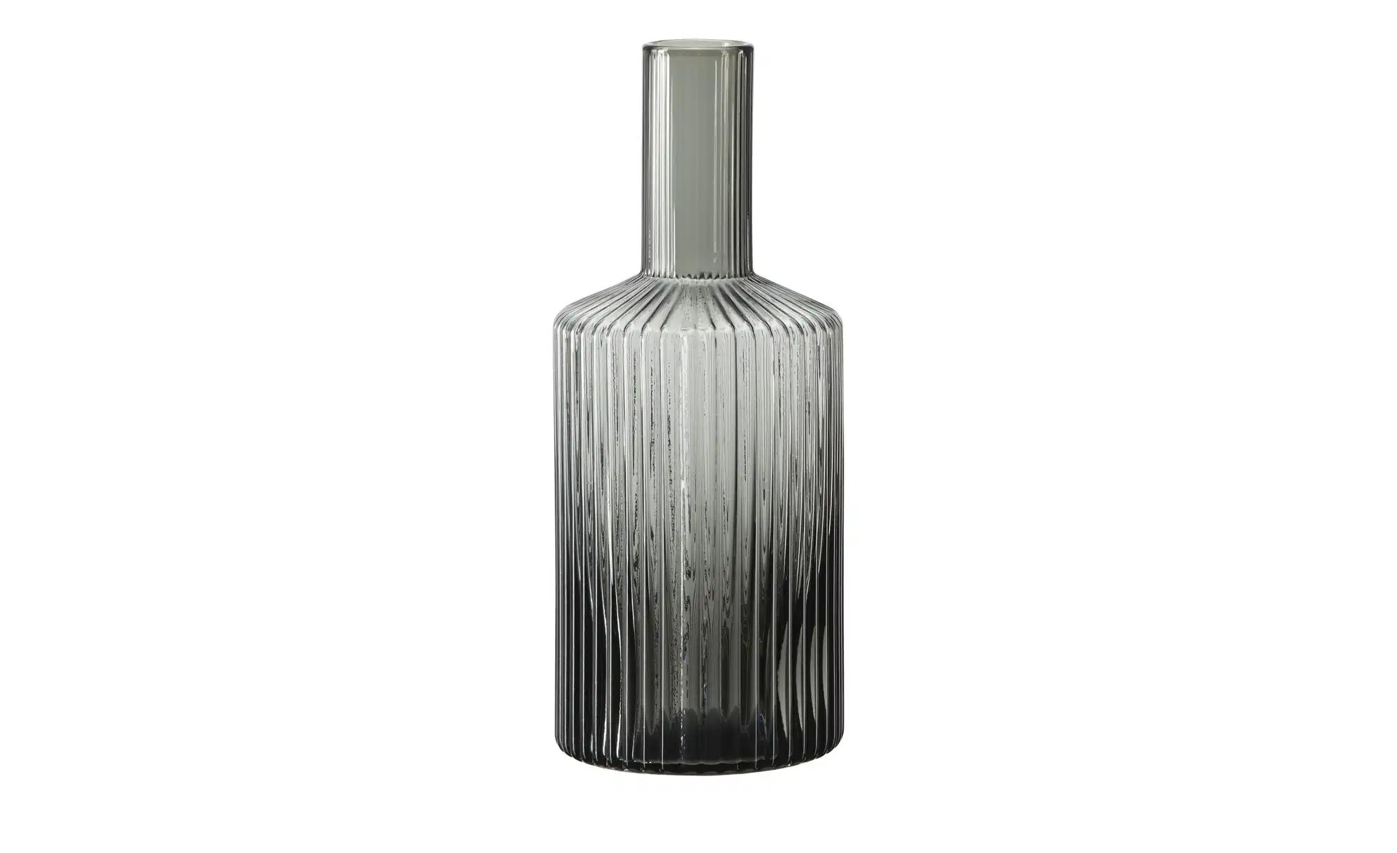 Gray & Jones Wasserkaraffe ¦ grau ¦ Glas  ¦ Maße (cm): H: 24  Ø: 9.5 Gläser günstig online kaufen