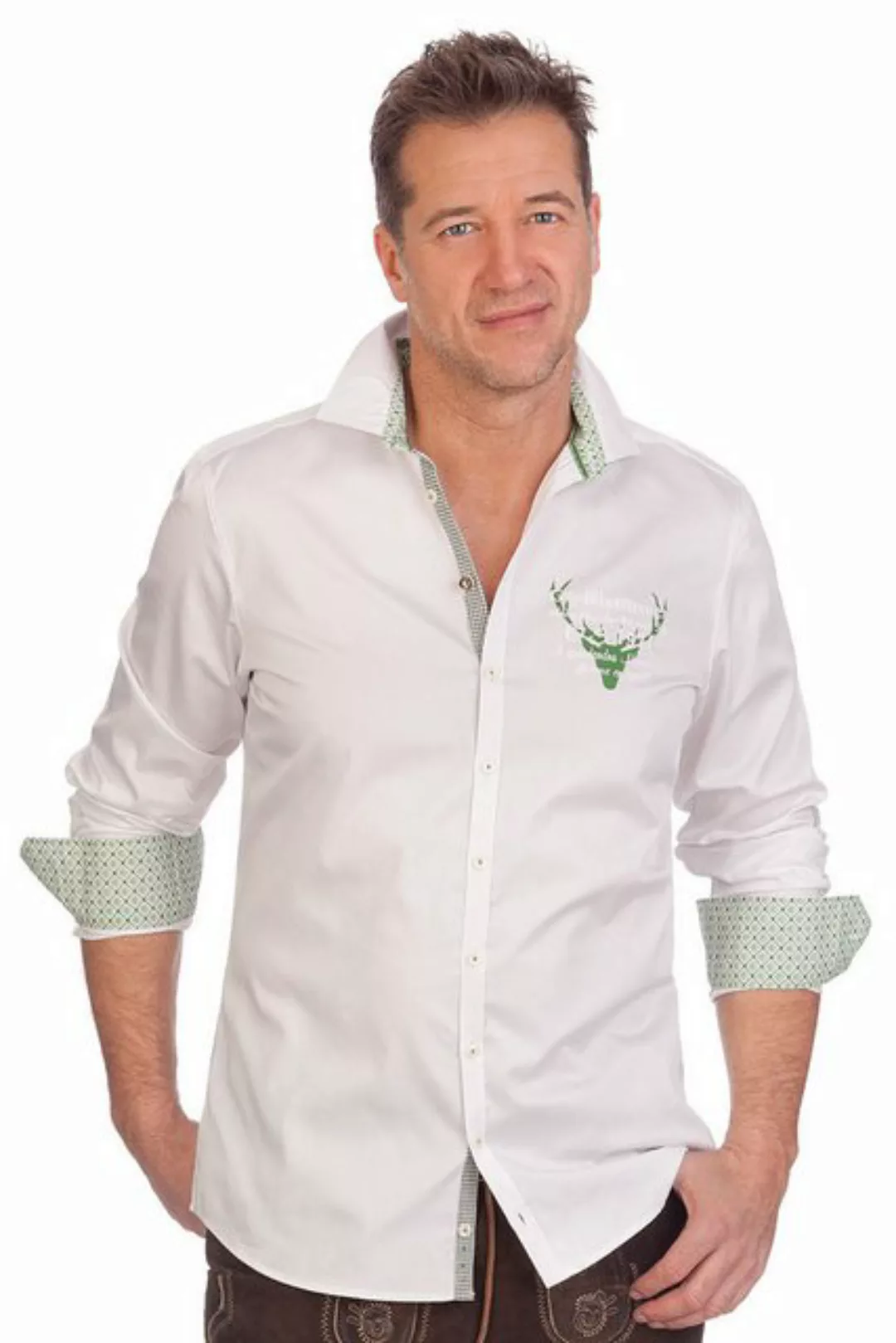 orbis Trachtenhemd Trachtenhemd - H1643 - weiß günstig online kaufen