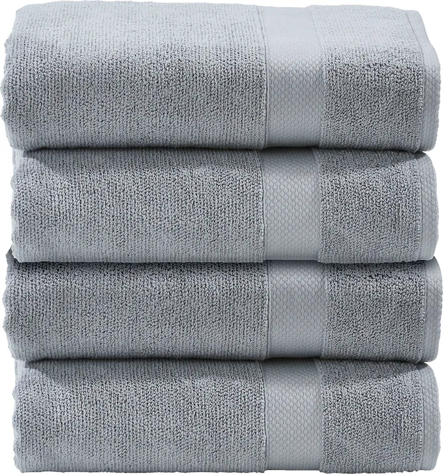 done.® Gästehandtuch »Deluxe«, (Set, 4 St., 4 Gästetücher (30x50 cm), Uni F günstig online kaufen