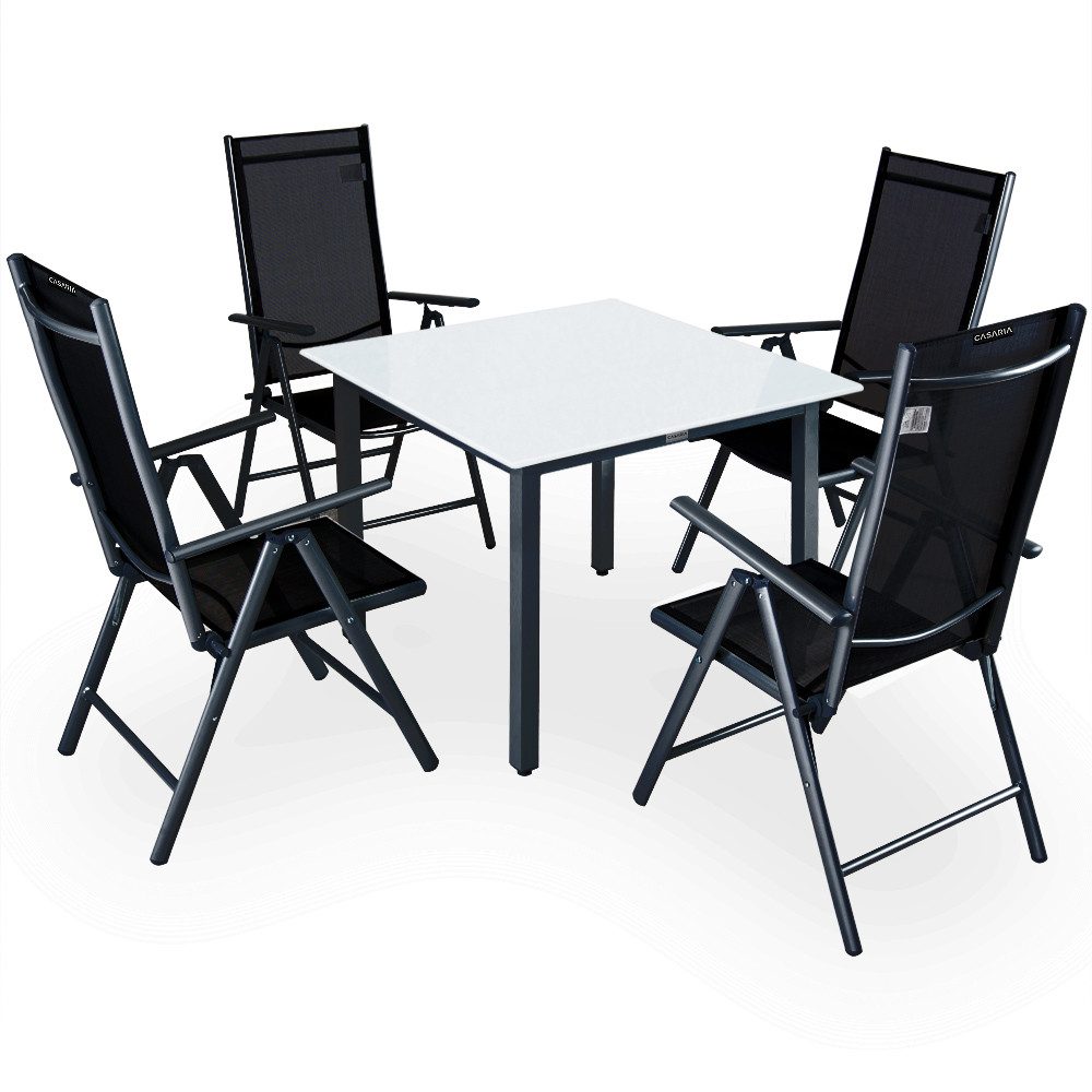 Casaria Garten-Essgruppe Bern, (5-tlg), Aluminium 5mm günstig online kaufen