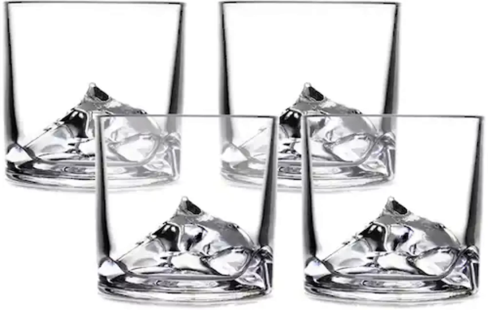 LIITON Whiskyglas »Everest«, (Set, 4 tlg.), dicker Glasboden als Bergmotiv günstig online kaufen