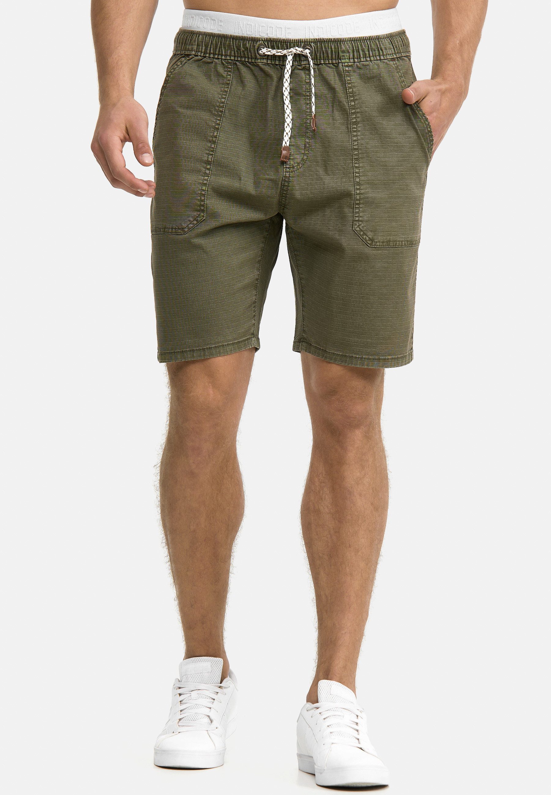 Indicode Chinoshorts Stoufville aus elastischer Baumwoll-Qualität, günstig online kaufen