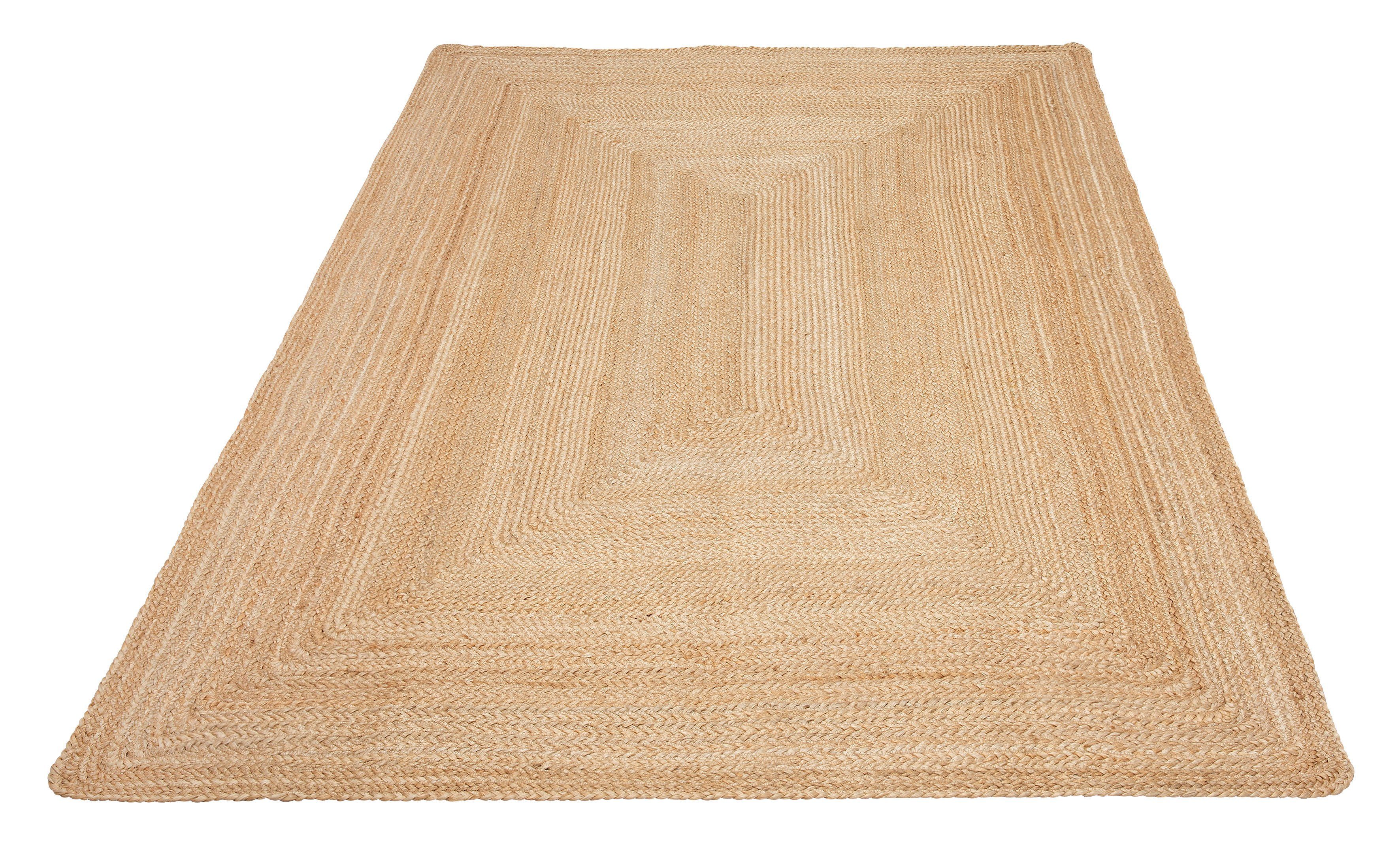 my home Teppich Naturala, Jute-Teppich, handgefertigt, günstig online kaufen