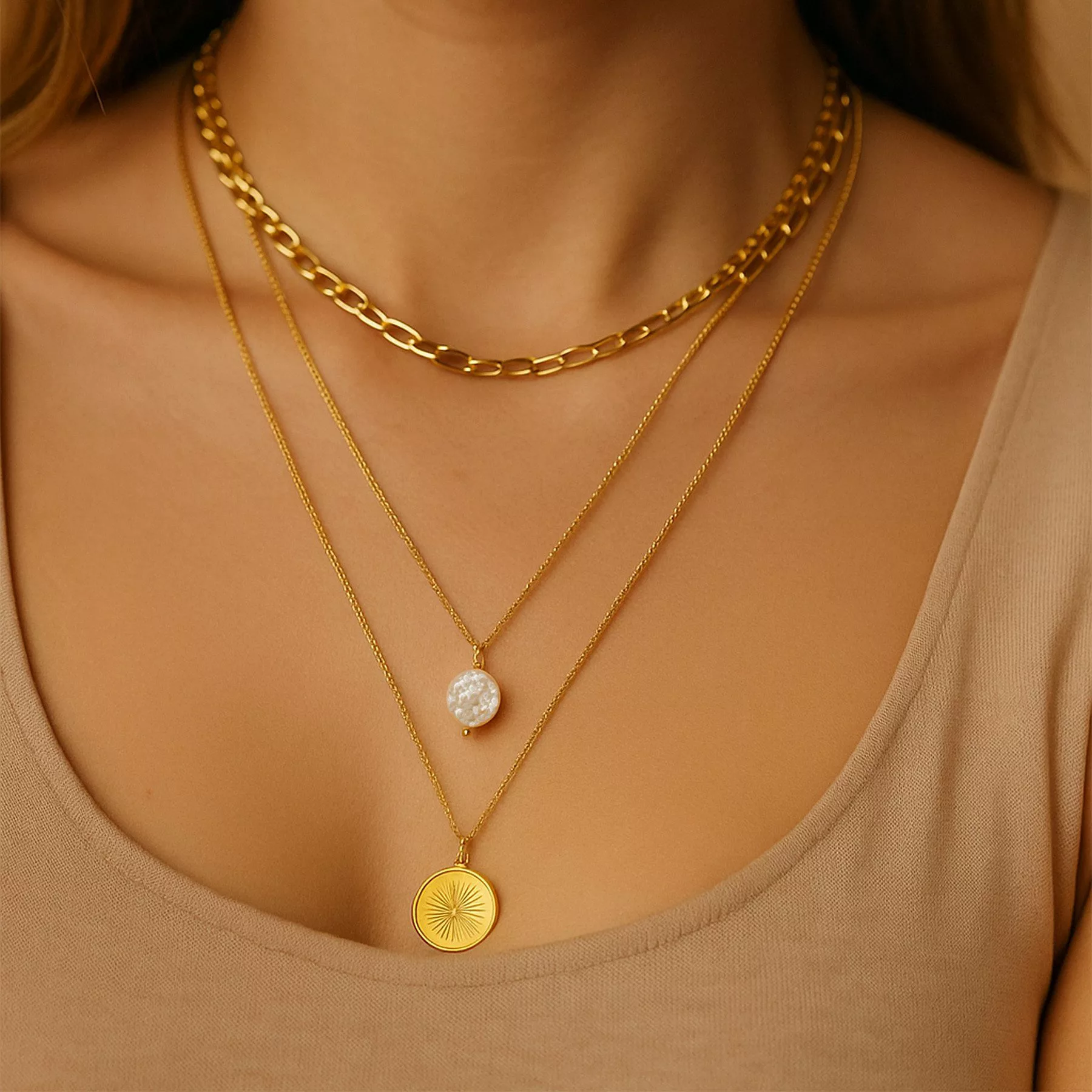 ANELY Kette mit Anhänger Edelstahl Schmuck günstig online kaufen