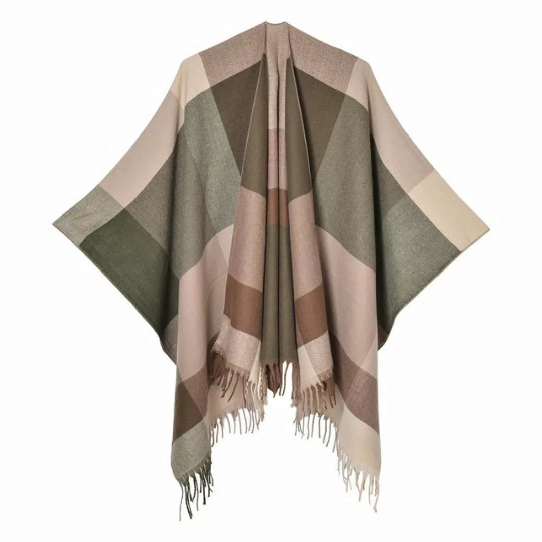 Torcarvh Poncho Damen Poncho Schal Elegant Warm Cape Frauen Schultertuch Um günstig online kaufen