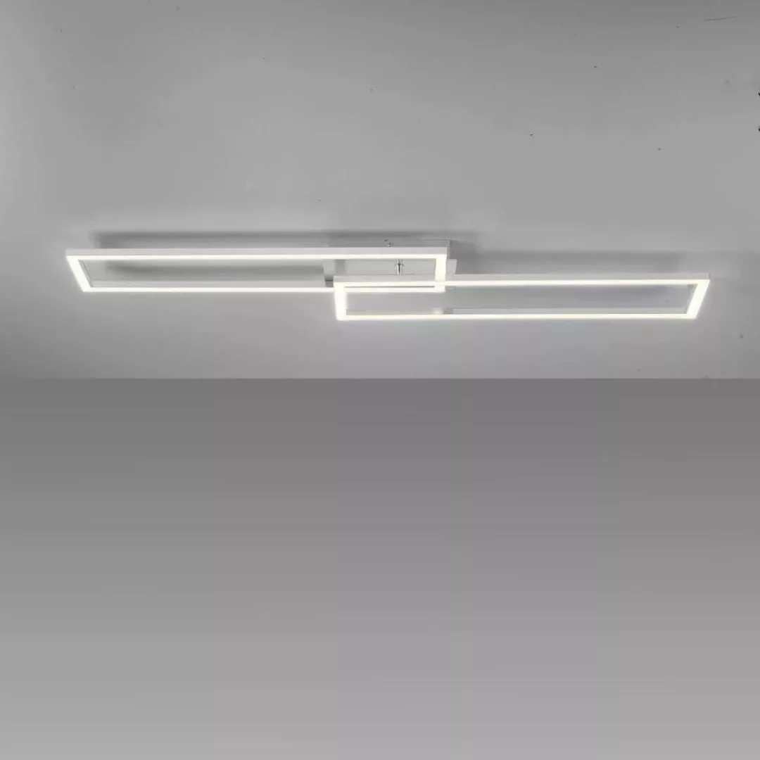 LED Deckenleuchte Iven in Weiß 2x18W 4150lm günstig online kaufen