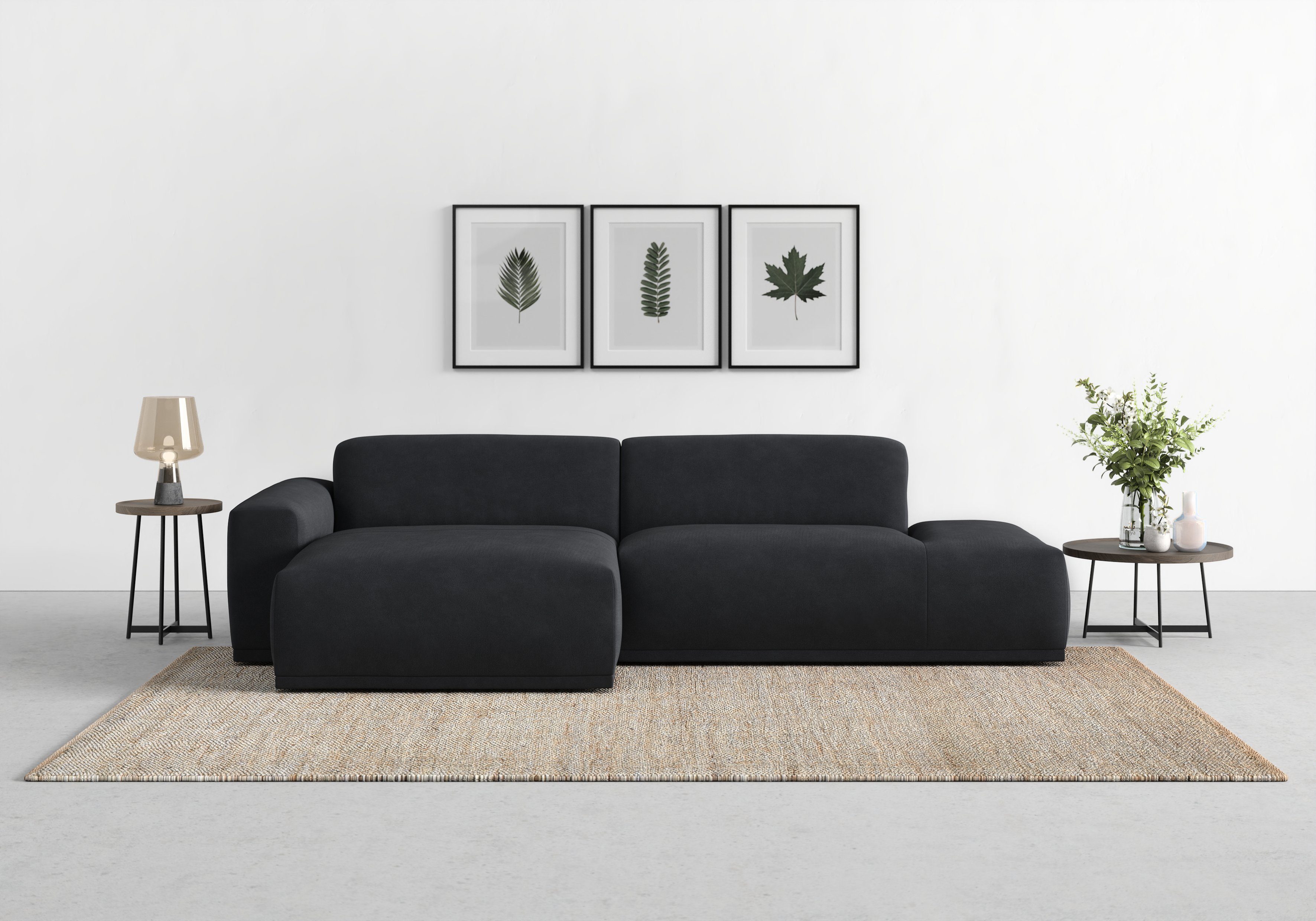 TRENDMANUFAKTUR Ecksofa Braga, aus 2 Teilen, moderner Cord-Stoff günstig online kaufen
