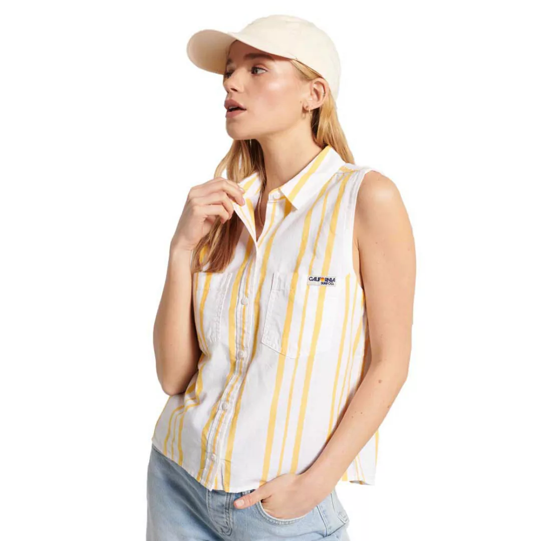 Superdry Sleeveless L Yellow Stripe günstig online kaufen