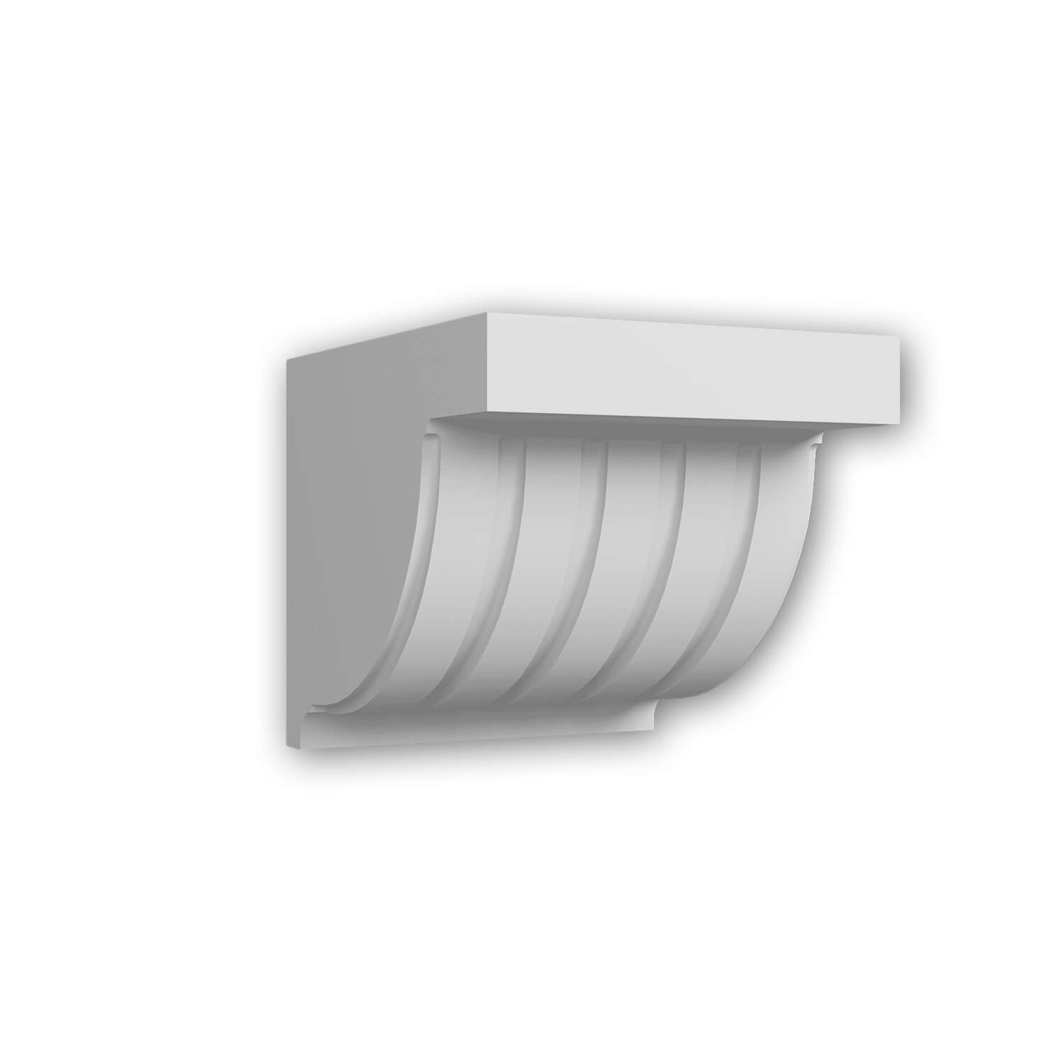 PROFHOME 119801 Konsole Zierelement Wandboard, 12,7 cm x 12 cm x 10 cm Weiß günstig online kaufen