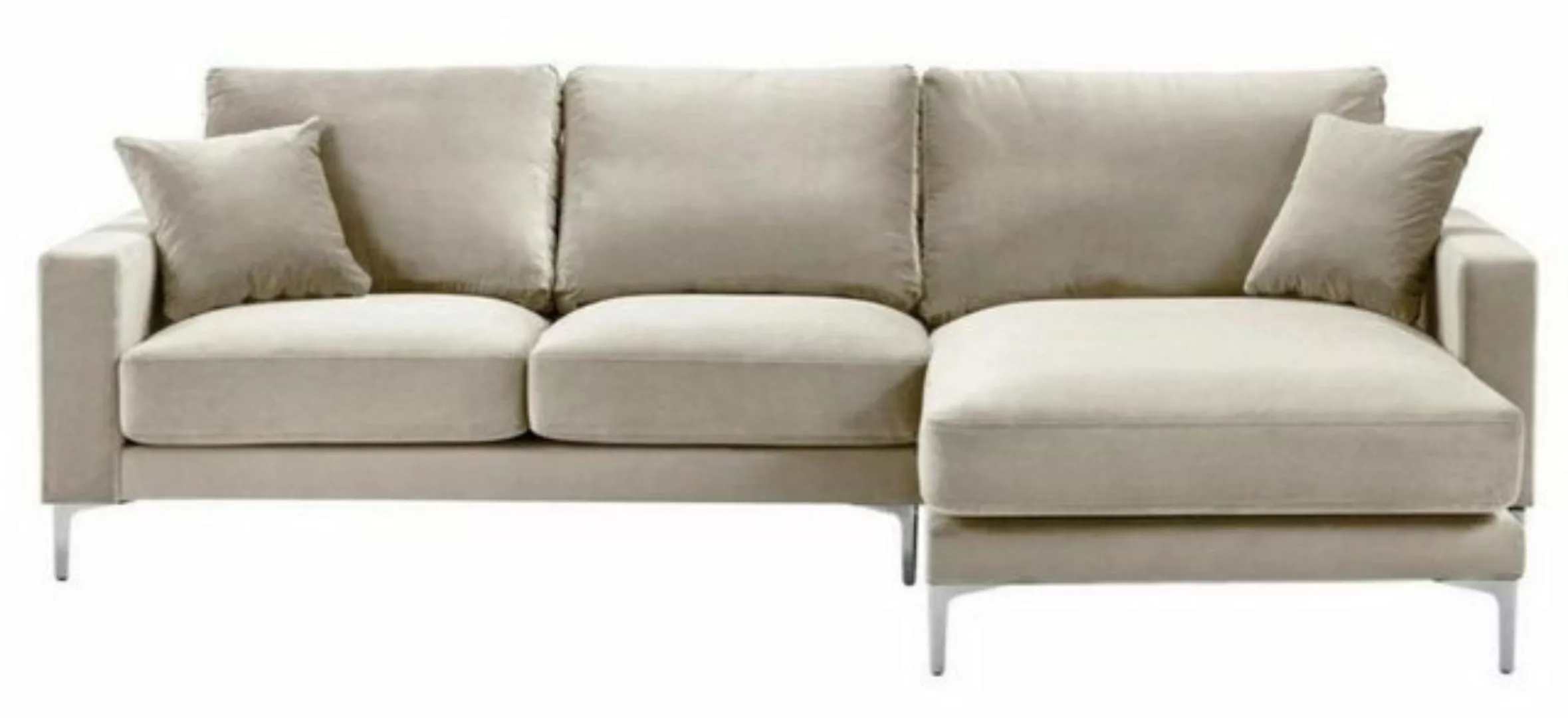 JVmoebel Ecksofa, Wohnzimmer Design Couchen Polster Sofa Couch Beige Ecksof günstig online kaufen