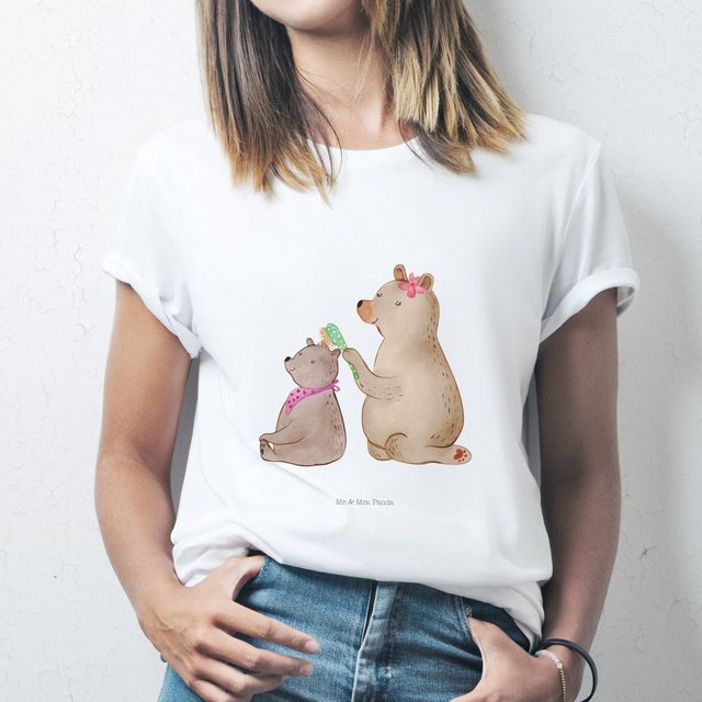 T-Shirt Bär mit Kind - Weiß - Shirt, T-Shirt (1-tlg) günstig online kaufen