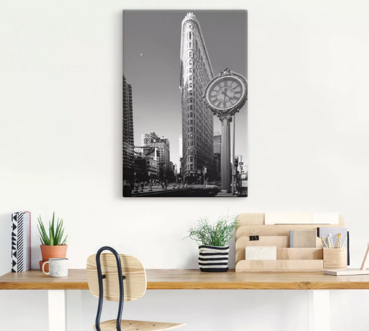 Artland Wandbild »New York Flatiron«, Amerika, (1 St.), als Leinwandbild, P günstig online kaufen