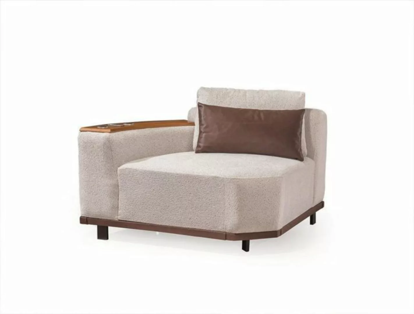 JVmoebel Ecksofa Beiges Modulsofa Designer Ecksofas L-Form Couchen Wohnzimm günstig online kaufen